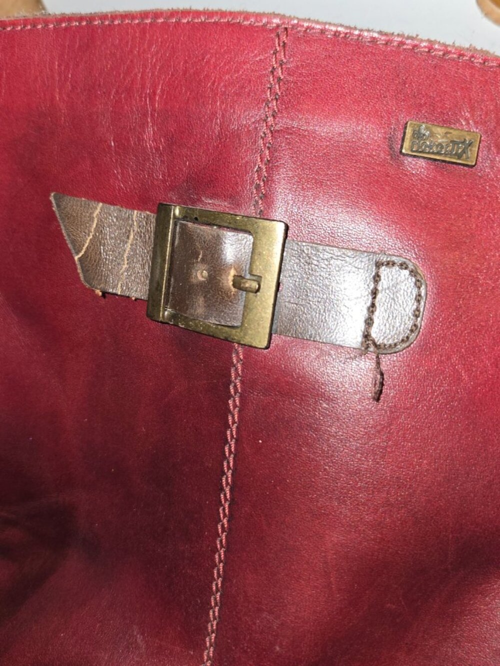 Rieker Red Moto/Combat-Style Leather Boot - Picture 5 of 10